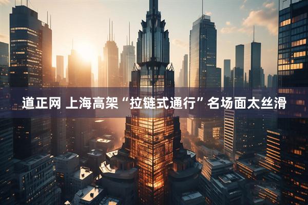 道正网 上海高架“拉链式通行”名场面太丝滑